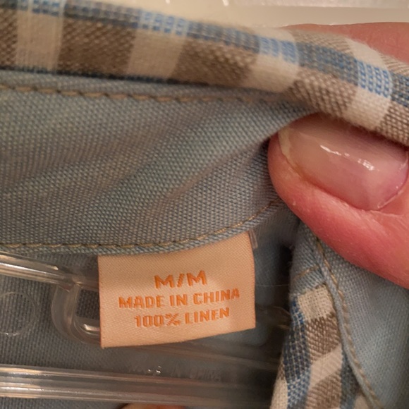 Tommy Bahama men’s short sleeve linen shirt button front great print ..medium - Picture 7 of 7